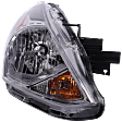2015-2019 Nissan Versa - Passenger Side Headlight, with Bulb, Halogen, Clear Lens, 4 Cyl., 1.6L Engine