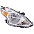 Passenger Side Headlight, with Bulb, Halogen, Clear Lens, 4 Cyl., 1.6L Engine, CAPA Certified