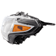 Driver Side Headlight, with Bulb, Halogen, Clear Lens, 4 Cyl., 1.6L Engine