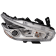 Passenger Side Halogen Headlight, With bulb(s), OE Replacement