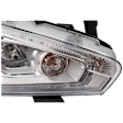 Passenger Side Halogen Headlight, With bulb(s), OE Replacement