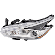 Driver Side Halogen Headlight, With bulb(s), OE Replacement