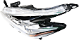 Driver Side Headlight, with Bulb, LED, Clear Lens, 6 Cyl., 3.5L Engine