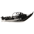 Driver Side Headlight, with Bulb, Halogen, For S/SL/SV Models
