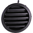 Front, Passenger Side Fog Light Cover, Black, 8 Cyl., 5.6L Engine