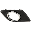 Front, Driver Side Fog Light Trim, Textured Black, 4 Cyl., 2.5L Engine