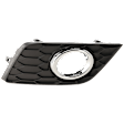 Front, Passenger Side Fog Light Trim, Textured Black, Except Nismo Model