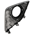 Front, Driver Side Fog Light Trim, Textured Black, Except Nismo Model