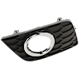 Front, Driver Side Fog Light Trim, Textured Black, Except Nismo Model