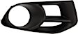 Front, Passenger Side Fog Light Trim, Textured Black, with Fog Lights
