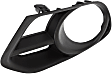 Front, Driver Side Fog Light Trim, Textured Black, with Fog Lights
