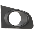 2011 Nissan Sentra Base - Front, Passenger Side Fog Light Trim, Textured Black