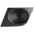 Front, Driver Side Fog Light Cover, Black