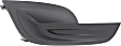Front, Passenger Side Fog Light Cover, Black, Sedan