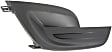 Front, Passenger Side Fog Light Cover, Black, Sedan