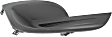 Front, Passenger Side Fog Light Cover, Black, Sedan