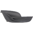 Front, Passenger Side Fog Light Cover, Black, Sedan, CAPA Certified