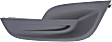 Front, Driver Side Fog Light Cover, Black, Sedan