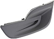 Front, Driver Side Fog Light Cover, Black, Sedan