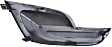 Front, Driver Side Fog Light Cover, Black, Sedan