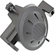 Front, Driver Side Fog Light Cover, Black, Sedan