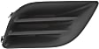Front, Passenger Side Fog Light Cover, Textured Black