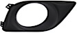 Front, Passenger Side Fog Light Trim, Textured Black, Sedan