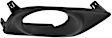 Front, Passenger Side Fog Light Trim, Textured Black, Sedan