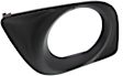 Front, Driver Side Fog Light Trim, Textured Black, Sedan