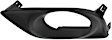 Front, Driver Side Fog Light Trim, Textured Black, Sedan