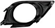 Front, Driver Side Fog Light Trim, Textured Black, Sedan