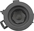 Front, Driver Side Fog Light Cover, Black, 6 Cyl., 4.0L Engine