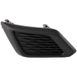 Front, Driver Side Fog Light Cover, Textured Black, 4 Cyl., 2.5L Engine