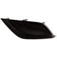 Front, Driver Side Fog Light Cover, Textured Black