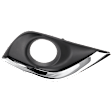 Front, Passenger Side Fog Light Trim, Chrome