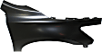 Front, Passenger Side Fender, Sedan, without Side Molding Holes, CAPA CERTIFIED