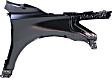 Front, Driver Side Fender, Sedan, without Side Molding Holes, CAPA CERTIFIED