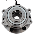 Front, Driver or Passenger Side Wheel Hub, With Bearing, With Sensor, 6 x 4.5 in. Bolt Pattern, 4WD