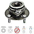 2007-2011 Nissan Versa - Front, Driver or Passenger Side Wheel Hub, With Bearing, 4 x 4.5 in. Bolt Pattern