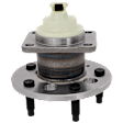 Rear, Driver or Passenger Side Wheel Hub, With Bearing, With Sensor, 5 x 4.53 in. Bolt Pattern