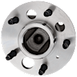 Rear, Driver or Passenger Side Wheel Hub, With Bearing, With Sensor, 5 x 4.53 in. Bolt Pattern