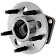 Rear, Driver or Passenger Side Wheel Hub, With Bearing, With Sensor, 5 x 4.53 in. Bolt Pattern