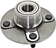 Rear, Driver or Passenger Side Wheel Hub, With Bearing, 4 x 4.5 in. Bolt Pattern, FWD