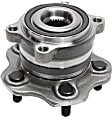 Rear, Driver or Passenger Side Wheel Hub, 5 Lugs, with Bearing, 5 x 4.5 in. Bolt Pattern