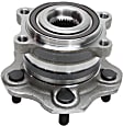 Rear, Driver or Passenger Side Wheel Hub, 5 Lugs, with Bearing, 5 x 4.5 in. Bolt Pattern