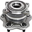Rear, Driver or Passenger Side Wheel Hub, 5 Lugs, with Bearing, 5 x 4.5 in. Bolt Pattern