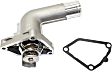 2002 Nissan Maxima - Thermostat, 3.5L 6Cyl, Includes Gasket/Seal, Includes, Temperature 180, Stainless Steel