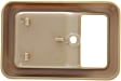 Front, Driver or Passenger Side, Interior, Door Handle Trim, Plastic, Beige