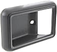 Front, Driver or Passenger Side, Interior, Door Handle Trim, Plastic, Black