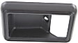 Front, Driver or Passenger Side, Interior, Door Handle Trim, Plastic, Black